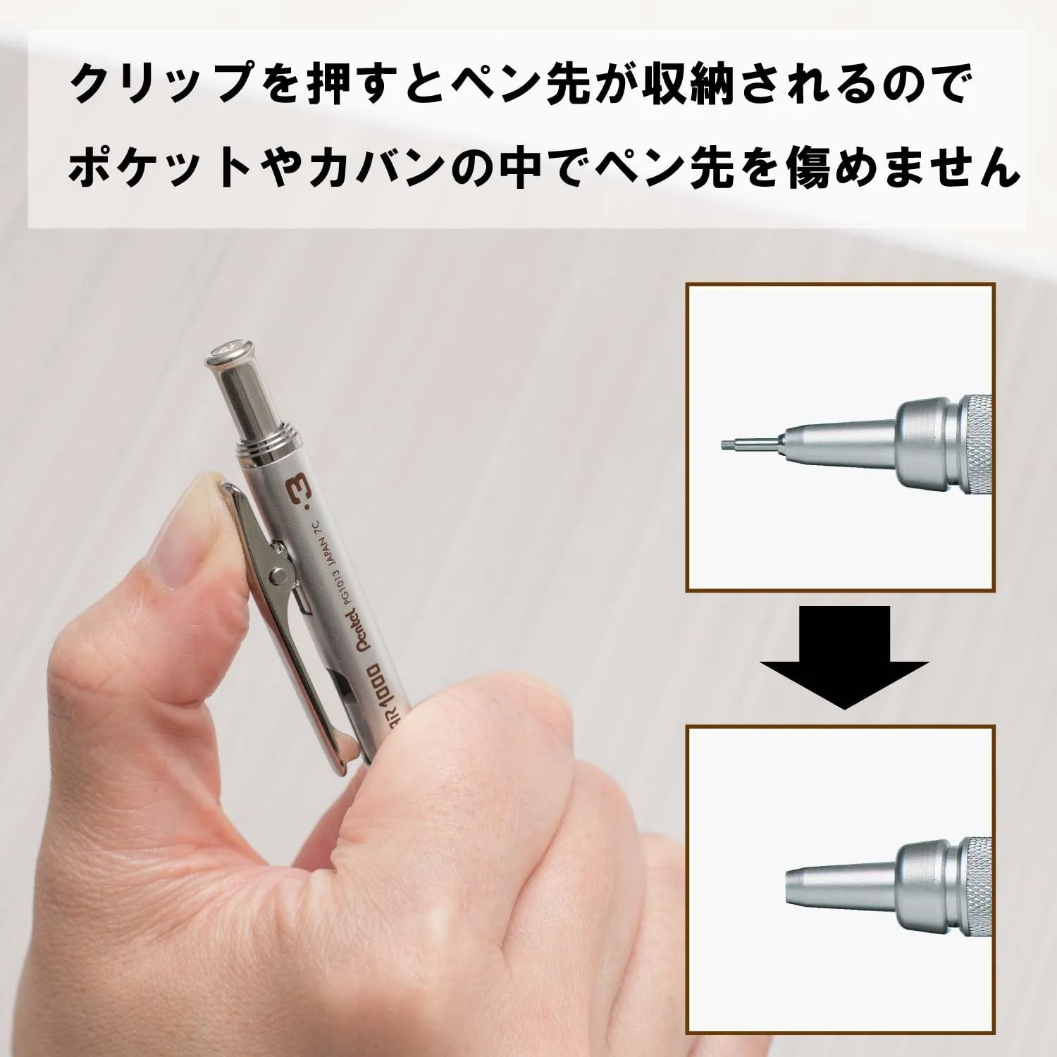 Pentel Graphgear 1000 0.3mm Mechanical Pencil PG1013 - Image 4