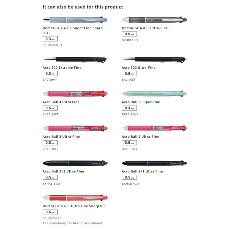 Pilot BVRF-8F 0.7mm Refill for Pilot Multipens - Image 6
