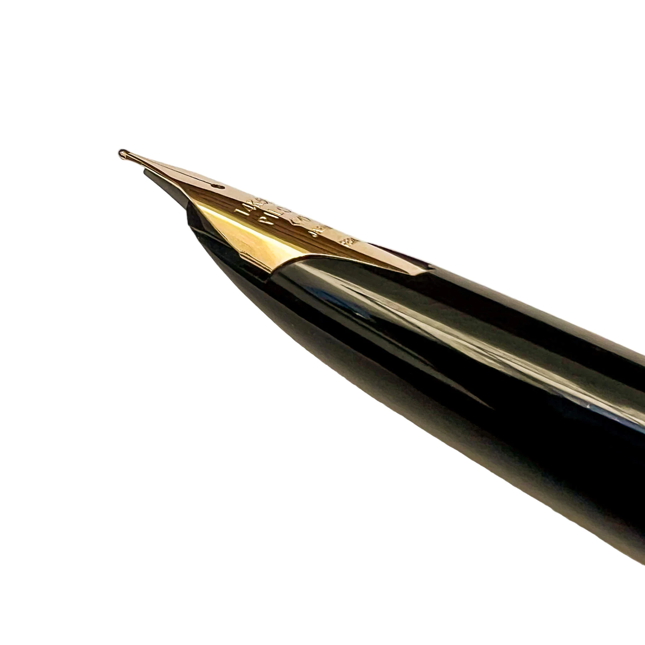Pilot Elite E95S Fountain Pen 14k Gold Nib - Black - Image 4