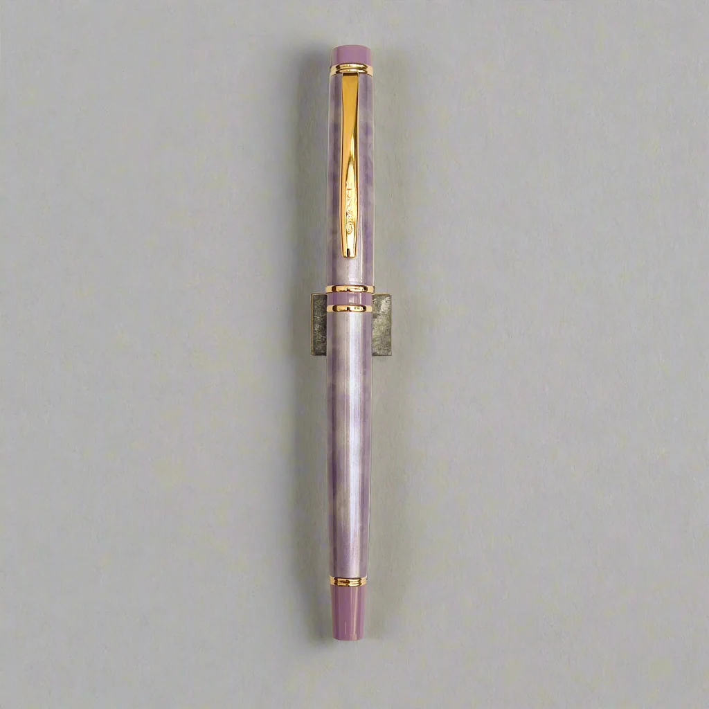 Pilot Grance Fountain Pen 14k gold nib - Marble Violet - Image 4
