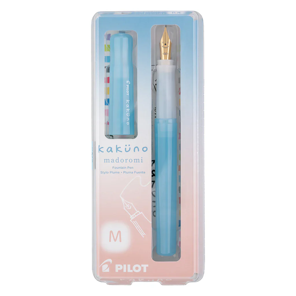 Pilot Kakuno Madoromi Colour Series Fountain Pen - Blue - Image 3