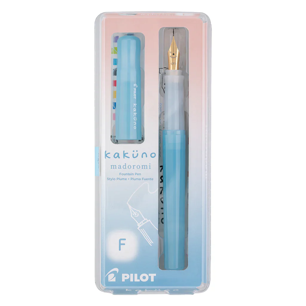 Pilot Kakuno Madoromi Colour Series Fountain Pen - Blue - Image 4