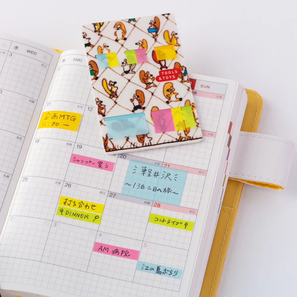 100%ORANGE: Hobonichi Translucent Sticky Notes - Taking a Break - Image 2