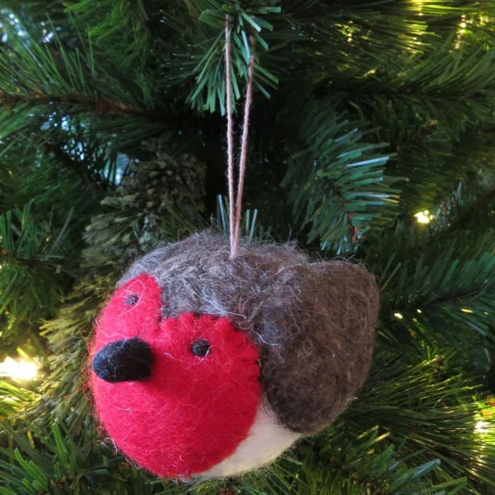 Robin Christmas Tree Hanging Decoration - Image 2