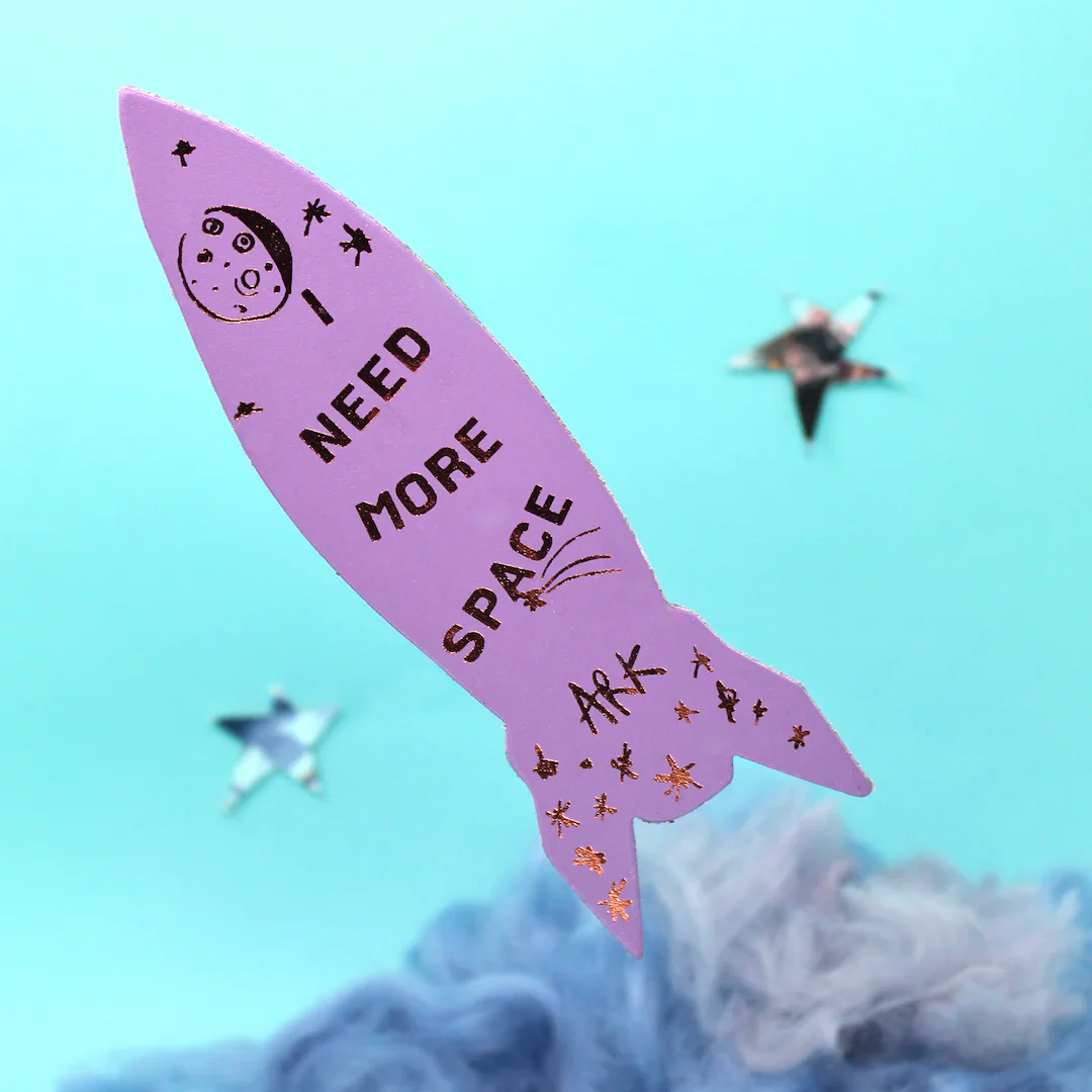 Rocket Leather Bookmark - Image 2