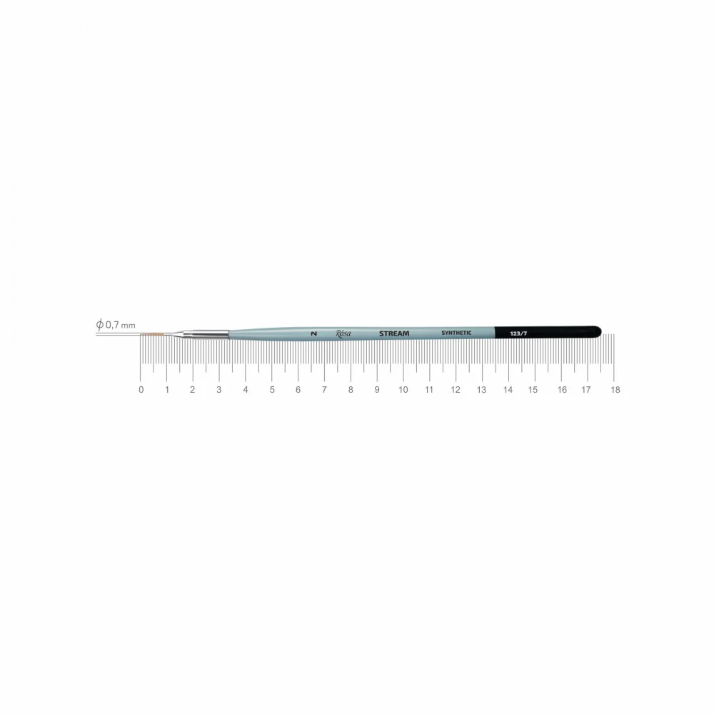Rosa Stream Synthetic Series 123 Fine Paint Brushes - Image 10