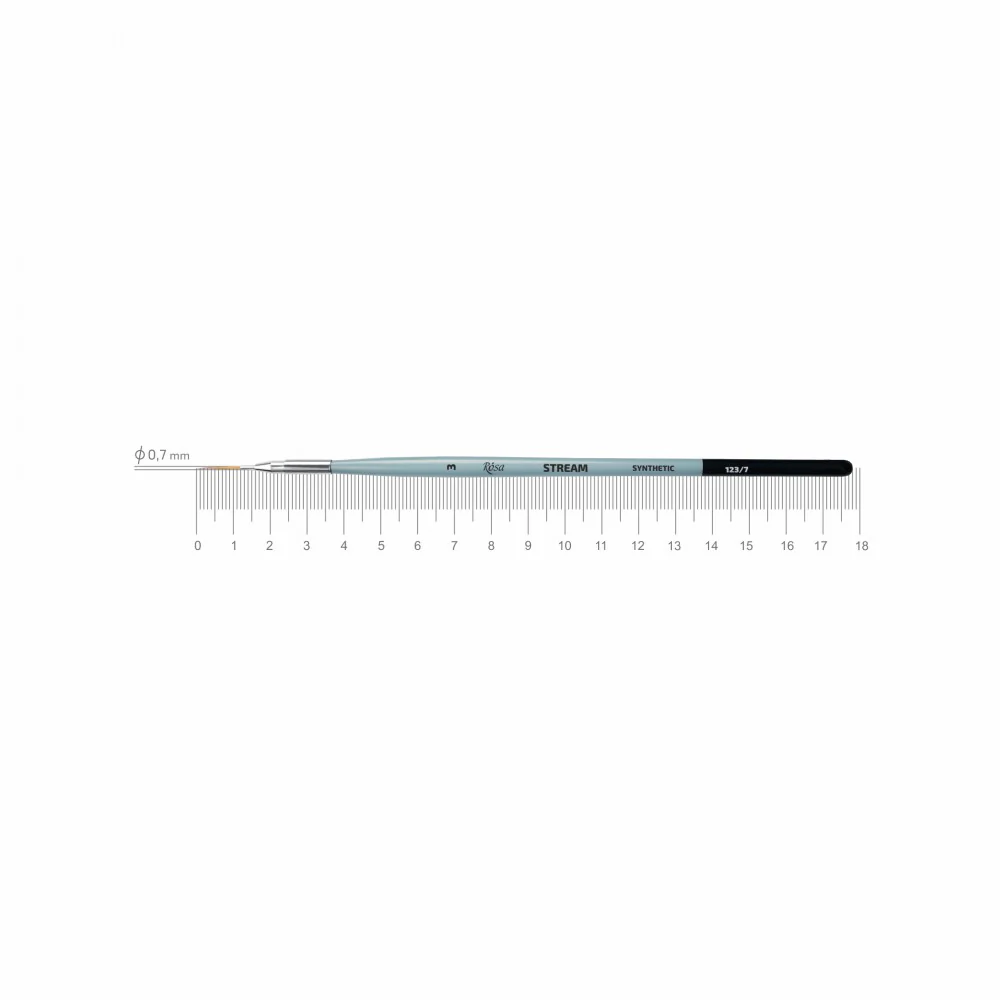 Rosa Stream Synthetic Series 123 Fine Paint Brushes - Image 11