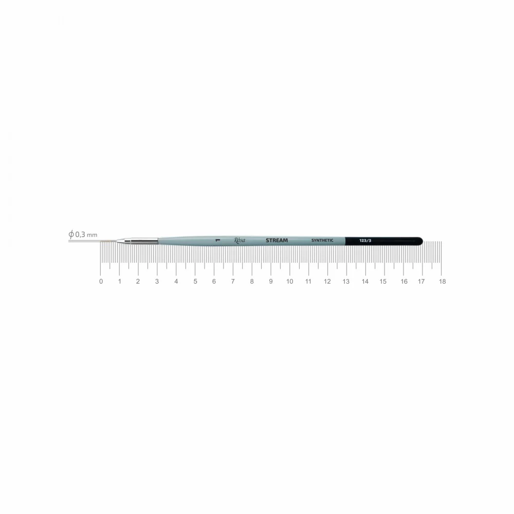 Rosa Stream Synthetic Series 123 Fine Paint Brushes - Image 3