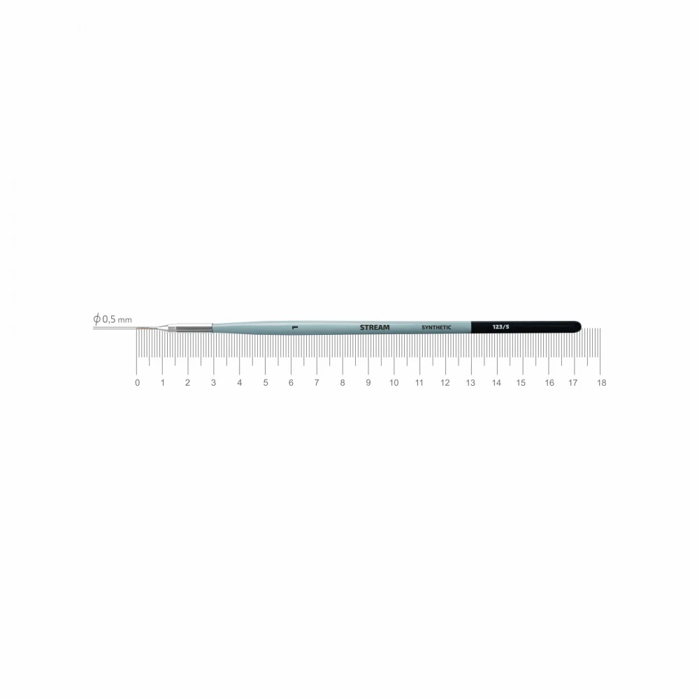 Rosa Stream Synthetic Series 123 Fine Paint Brushes - Image 6