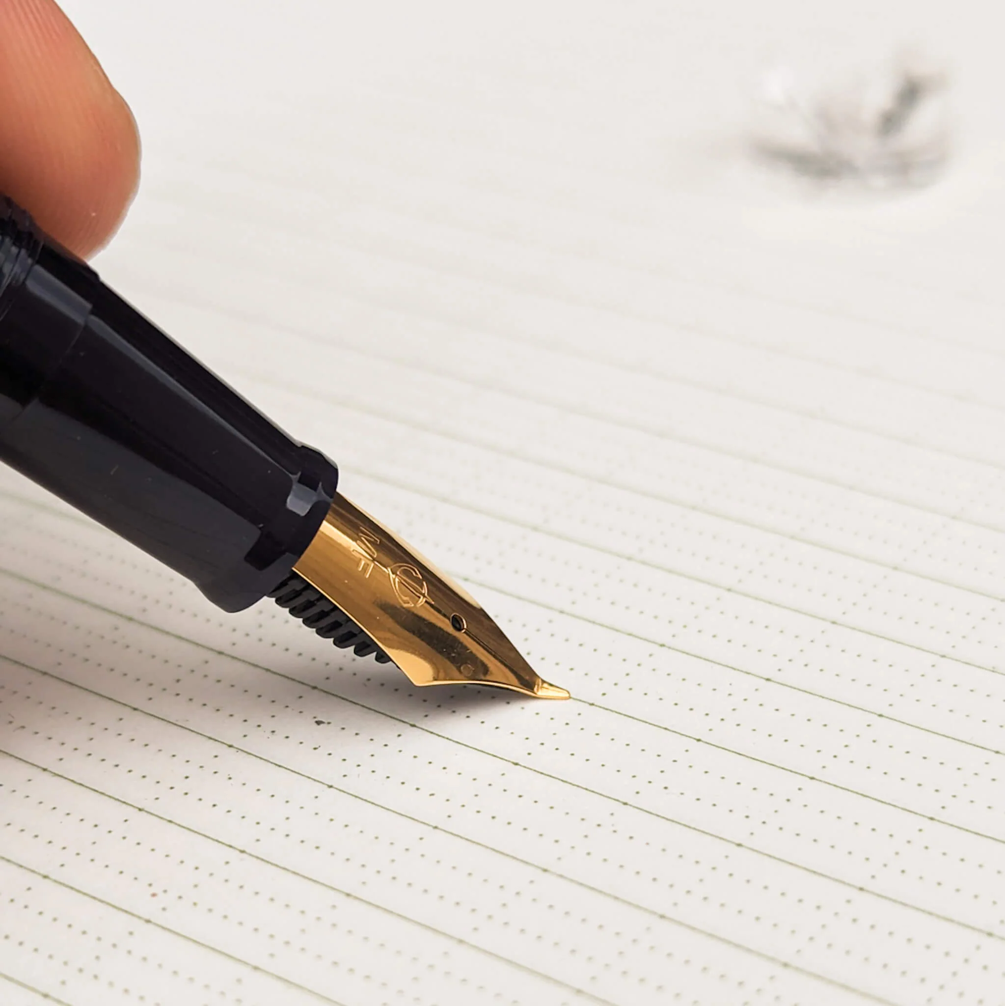 Sailor Fude De Mannen 40 degrees nib Navy Blue Fountain Pen - Image 6