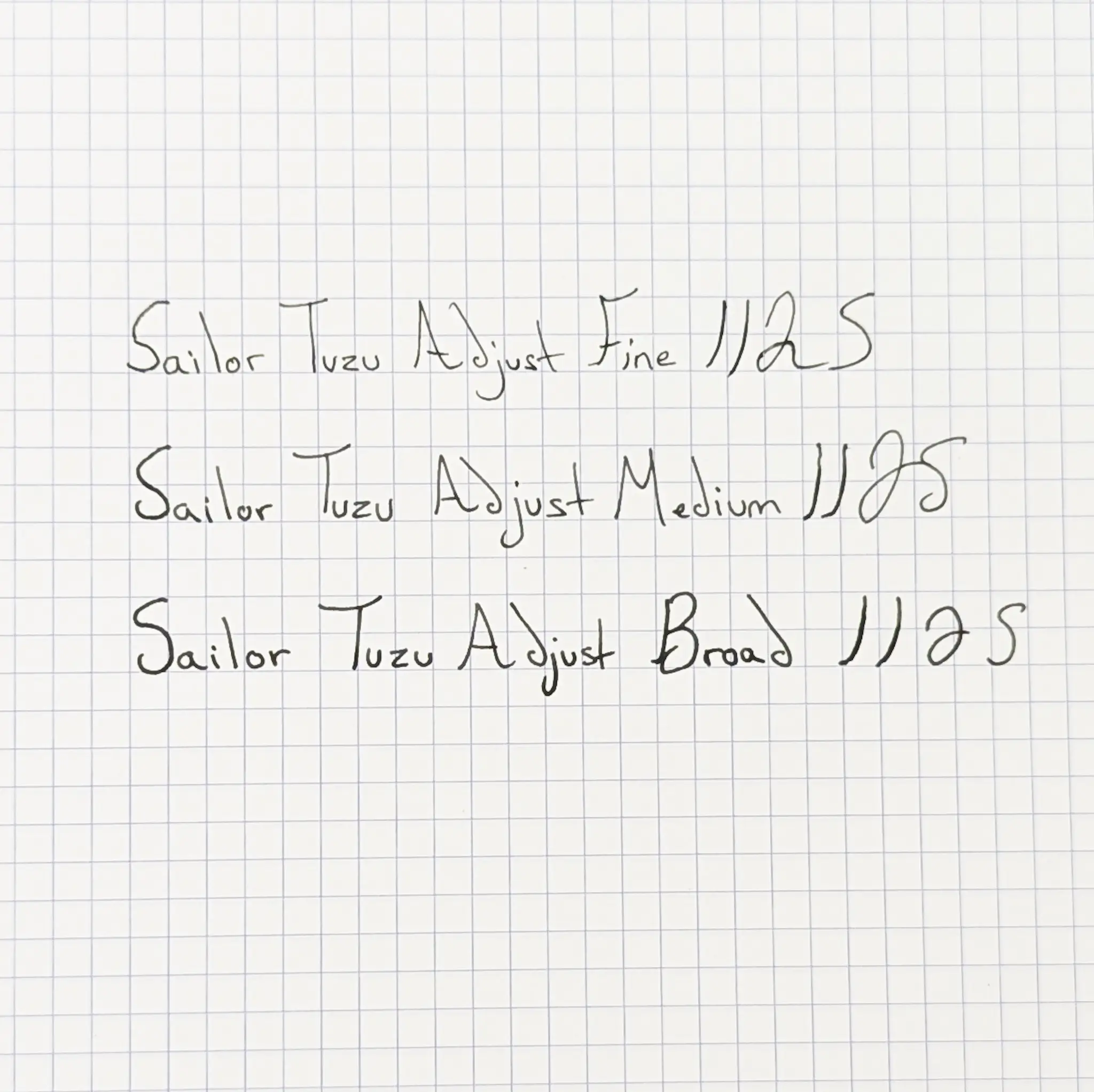 Sailor Tuzu Adjust Fountain Pen Translucent Navy - Image 3