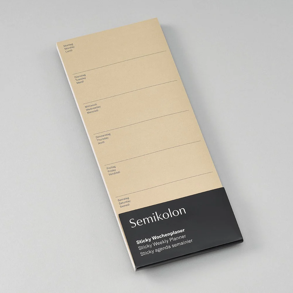 Semikolon Sticky Note Weekly Planner