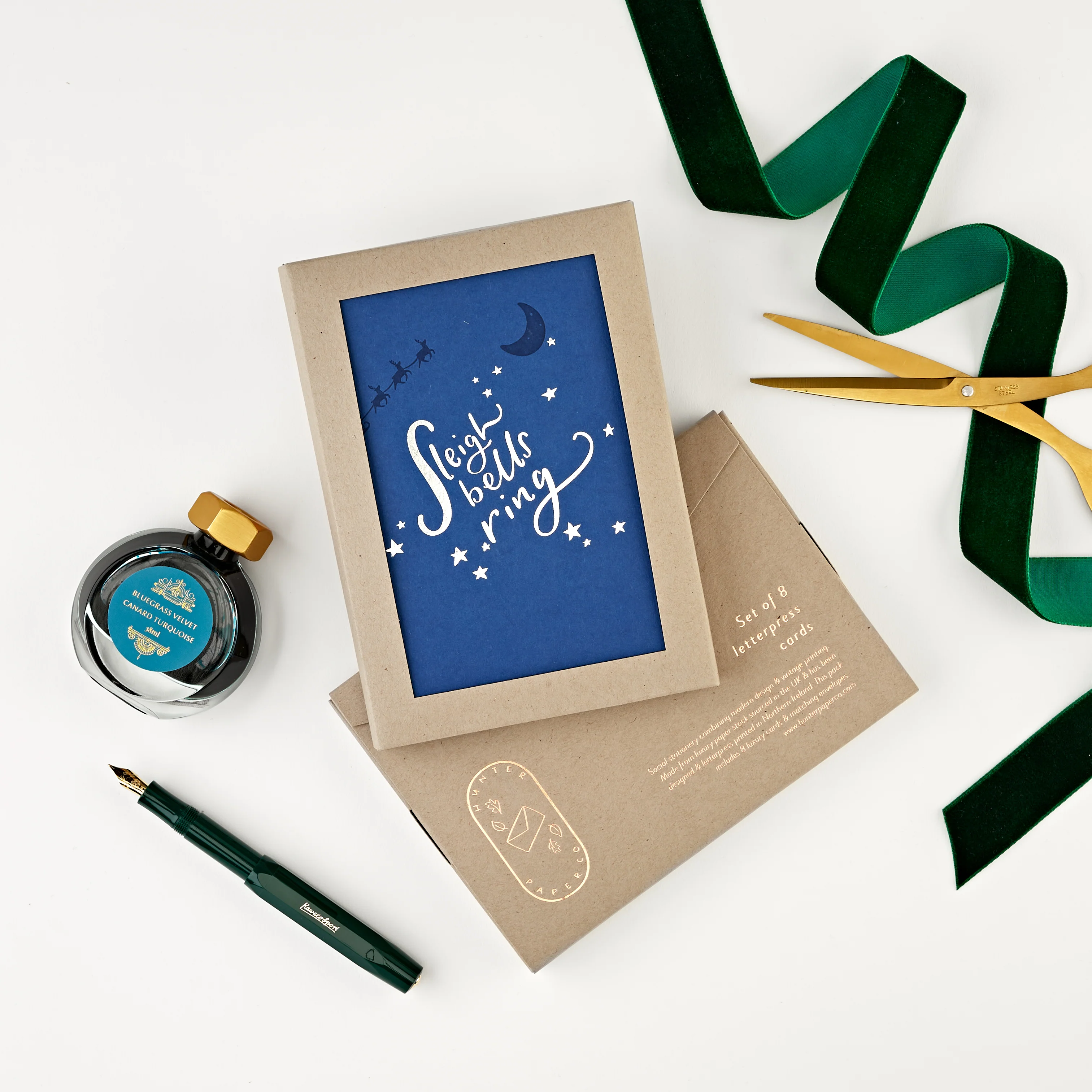 Sleigh Bells Ring Pack of 8 Christmas Cards