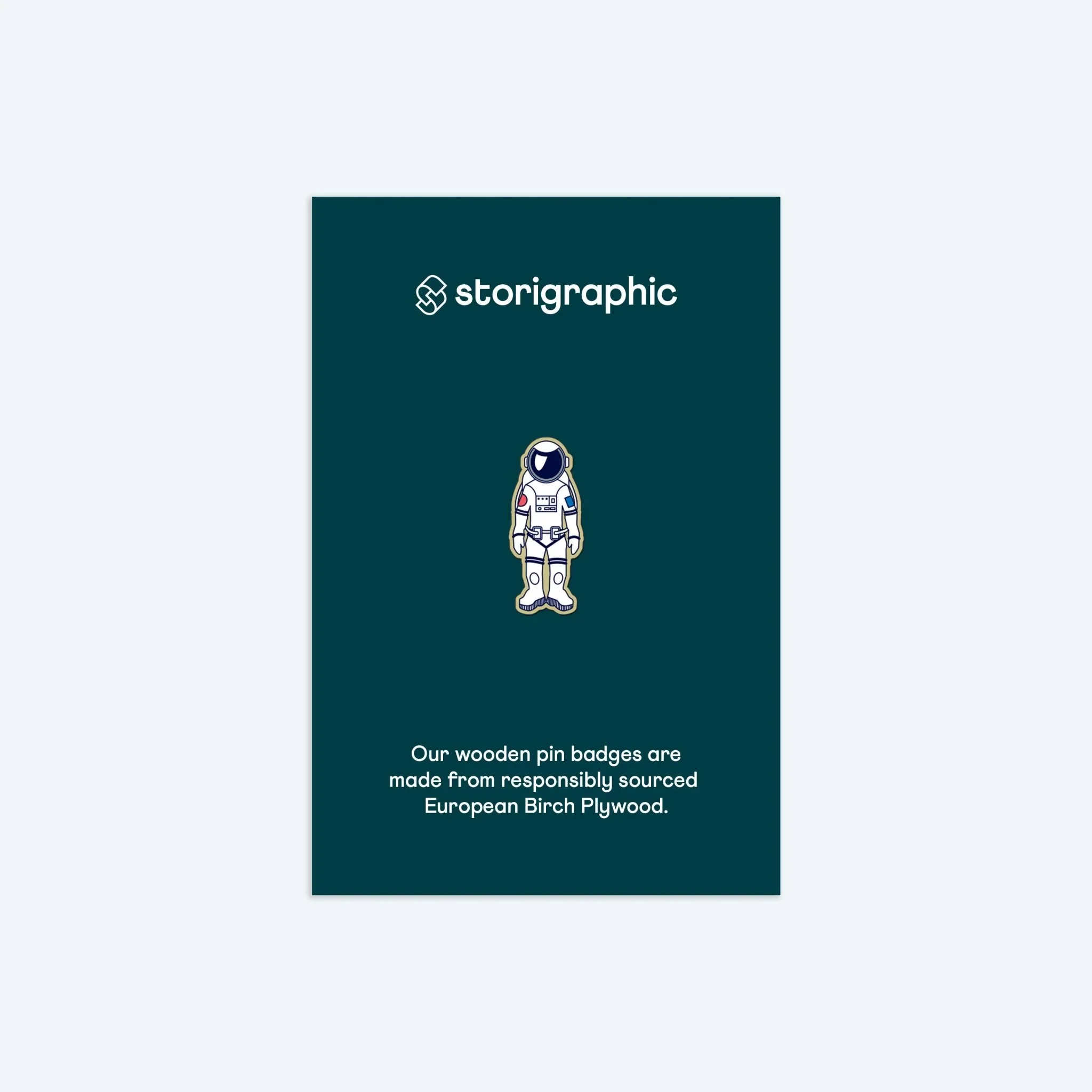 Storigraphic Wooden Pin Badges
