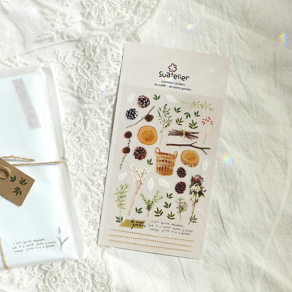 Suatelier Flower Stickers no. 1088 Do Some Garden - Image 2