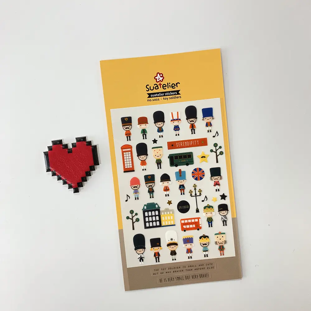 Suatelier Stickers no. 1021 toy soldiers