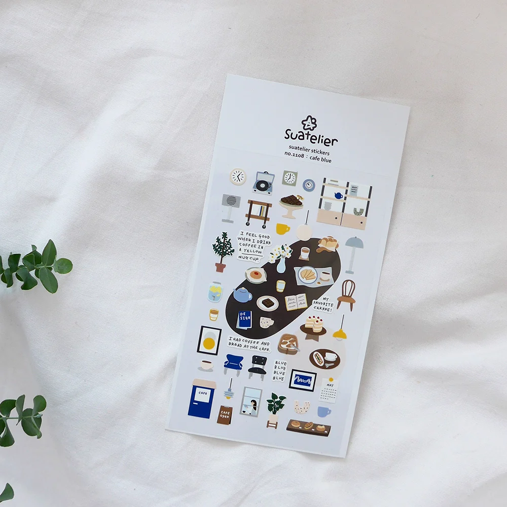 Suatelier Stickers No 1108: Cafe Blue