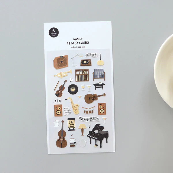 Suatelier Stickers no. 1189 jazz cafe