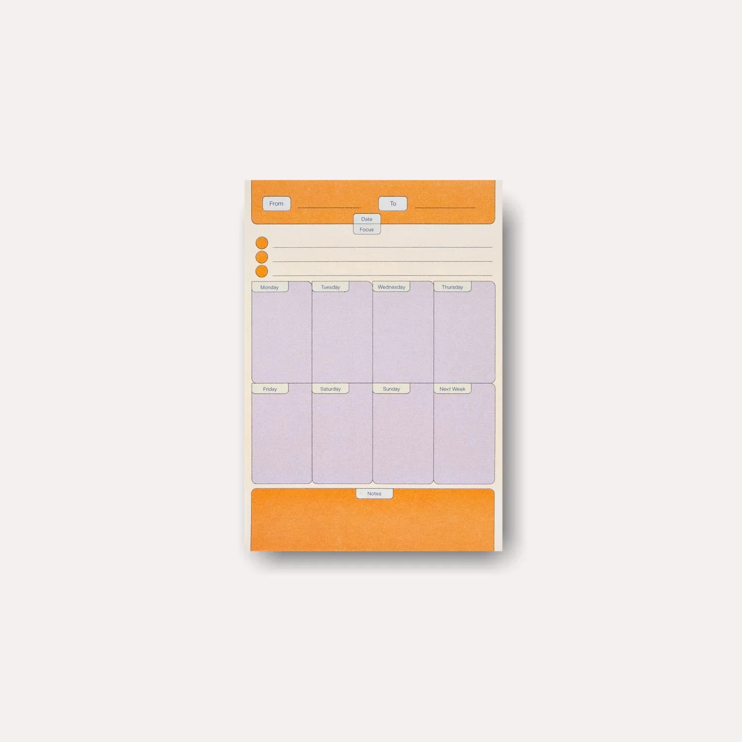The Completist Beams Weekly Planner Sticky Notes
