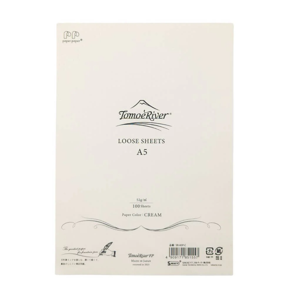 Tomoe River 52gsm 100 A5 Sheets Cream (Sanzen)