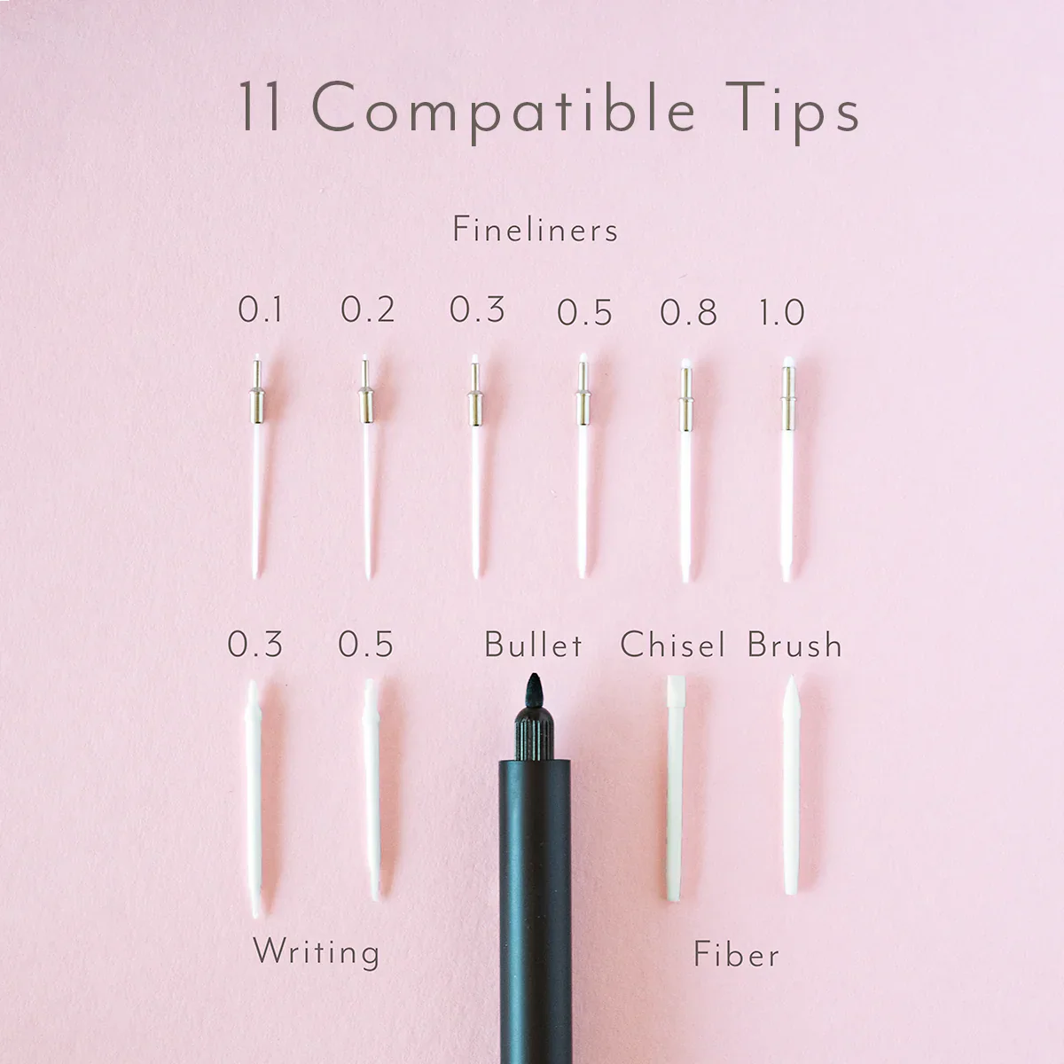 Tom's Studio The Lumos Pro Duo Tip Refillable Multi-Tip Pen - Image 4