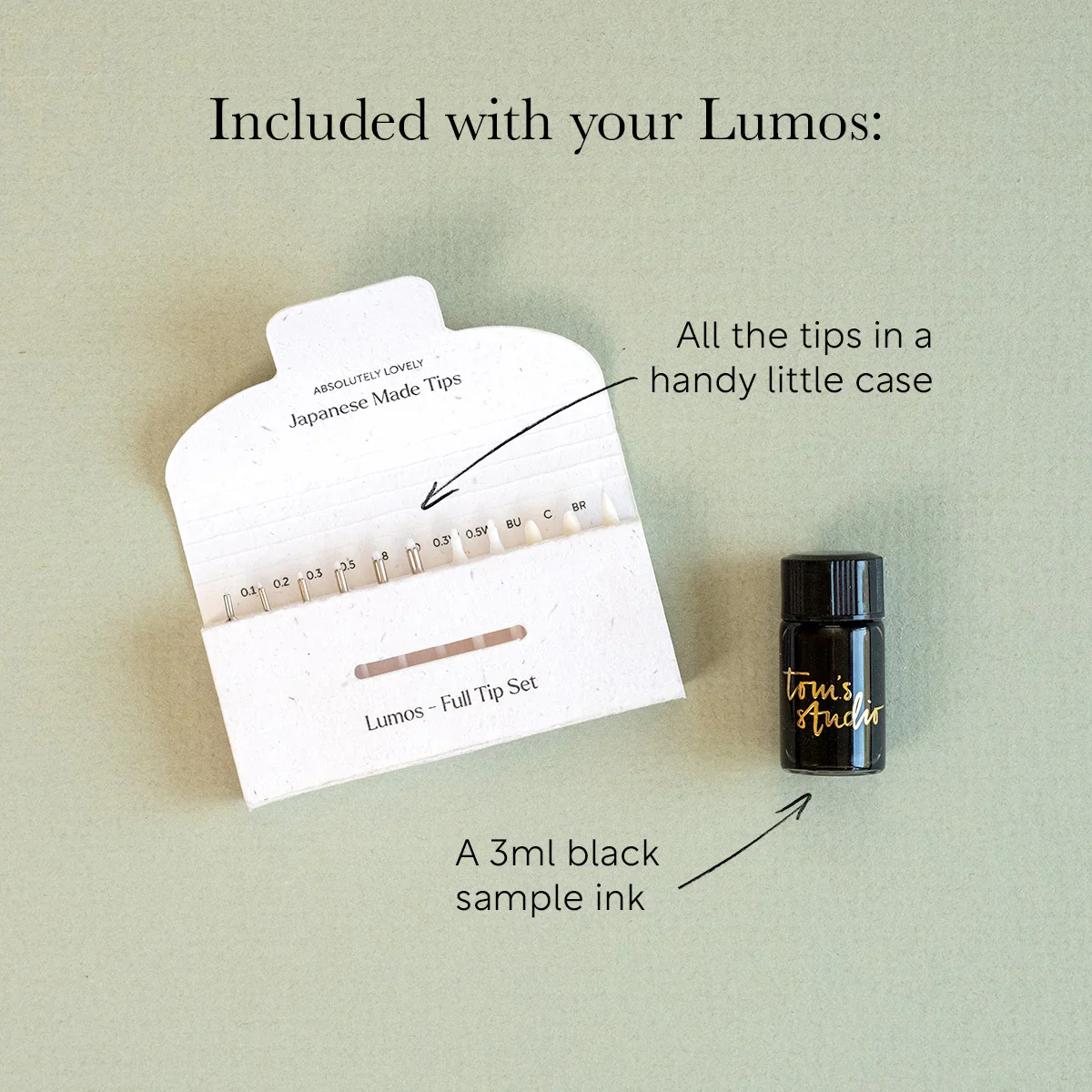 Tom's Studio The Lumos Pro Single Refillable Multi-Tip Pen Brass - Image 4