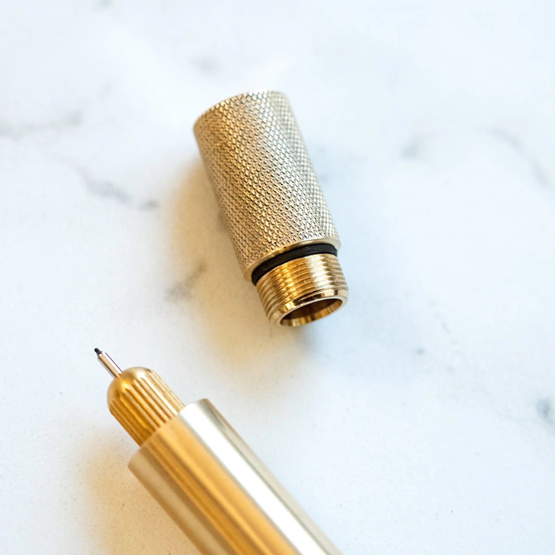 Tom's Studio The Lumos Pro Single Refillable Multi-Tip Pen Brass - Image 7