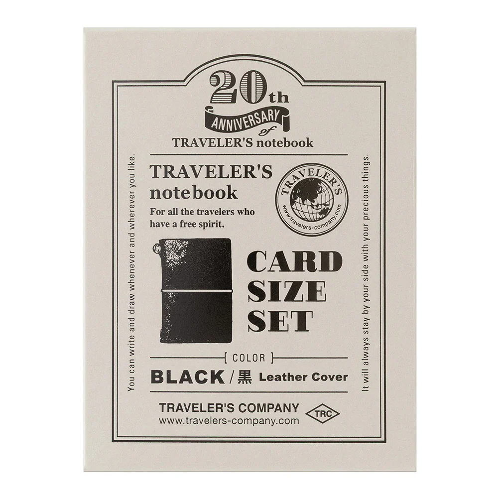 TRAVELER'S COMPANY 20th Anniversary Card Sized Notebook Set - Black - Image 12