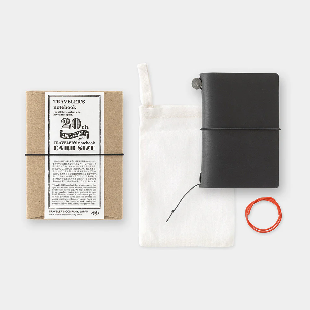 TRAVELER'S COMPANY 20th Anniversary Card Sized Notebook Set - Black - Image 4