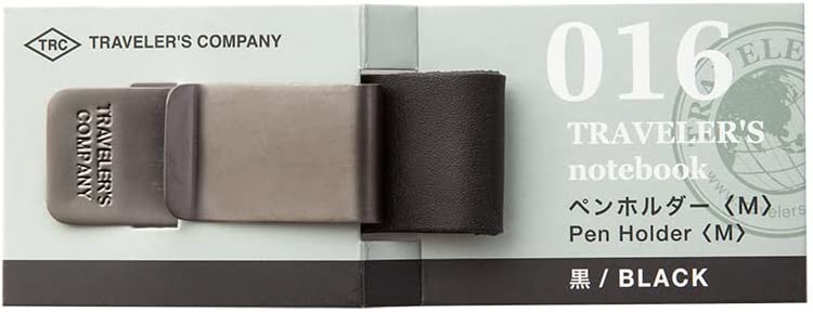 Traveler's Company Notebook Clip Pen Holder Black - Image 3