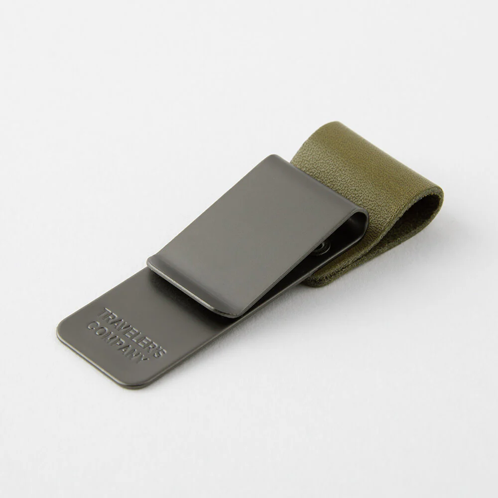 Traveler's Company Notebook Clip Pen Holder Olive - Image 6