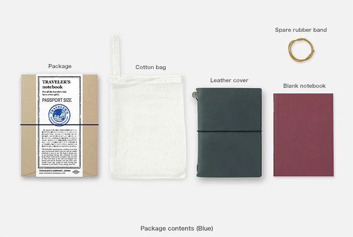 Traveler's Company Notebook Passport Size Blue - Image 7