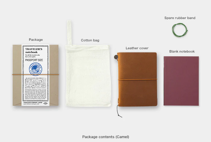 Traveler's Company Notebook Passport Size Camel Brown - Image 7