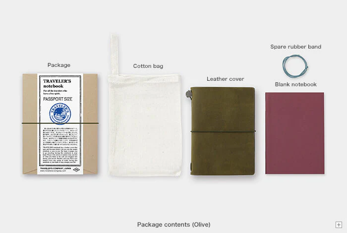 Traveler's Company Notebook Passport Size Olive Green - Image 5