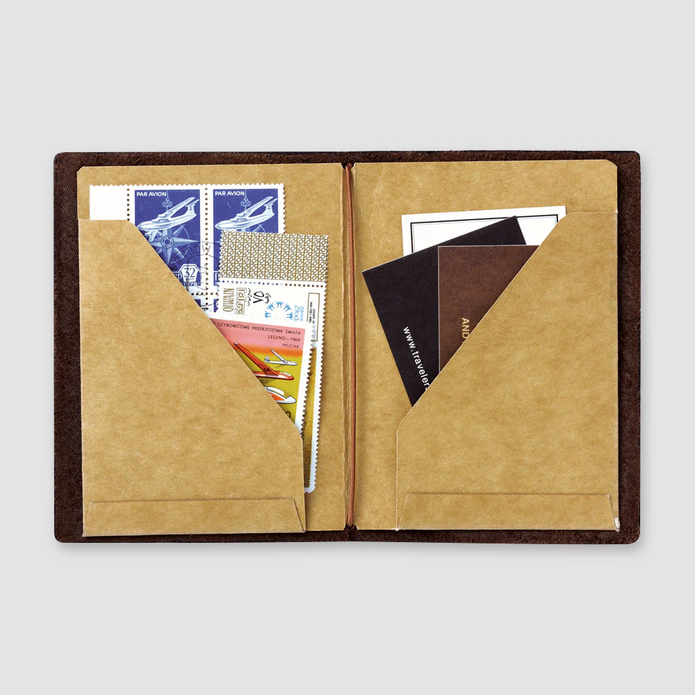 Traveler's Company Notebook Passport Size Refill 010 Kraft Paper Folder - Image 3