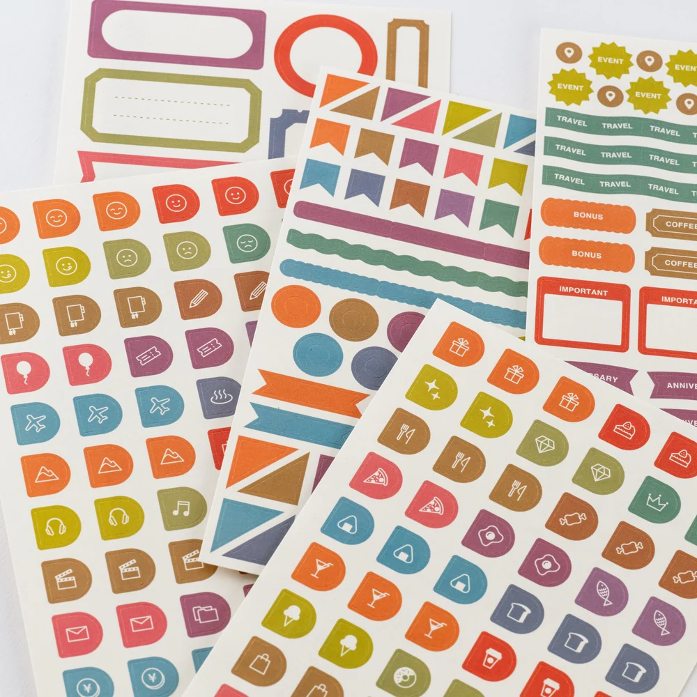 Hobonichi TSUKI no IRO: Sticker Set (Schedule) - Image 12