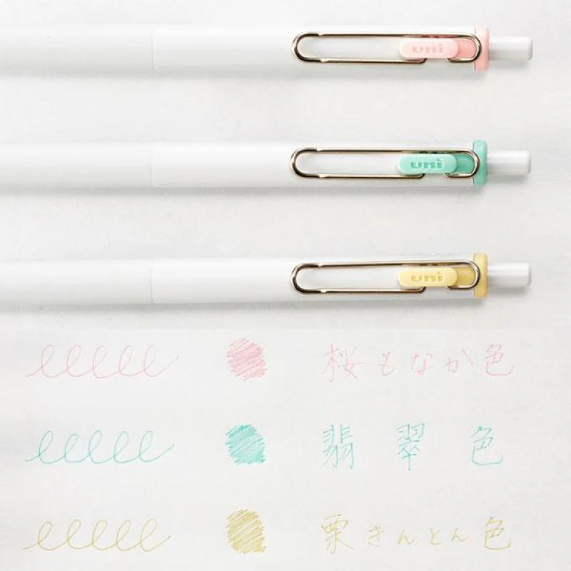 Uniball One Wa "Japanese Taste" Colours LTD Edn Gel Pens - Set of 3 - Image 3