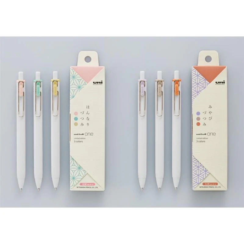 Uniball One Wa "Japanese Taste" Colours LTD Edn Gel Pens - Set of 3 - Image 4
