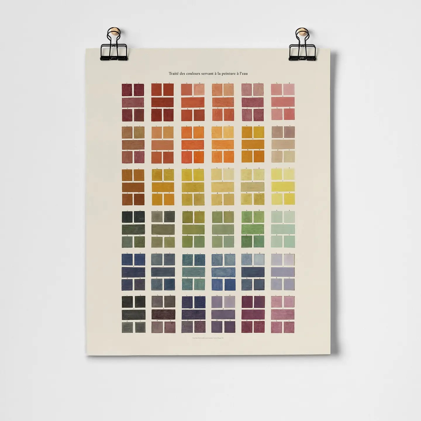 Watercolour Swatches Fine Art Print A3
