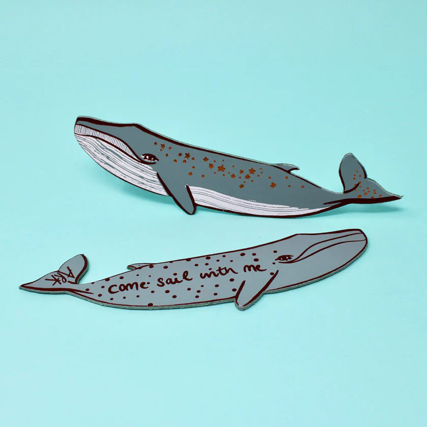 Whale Leather Bookmark - Image 3