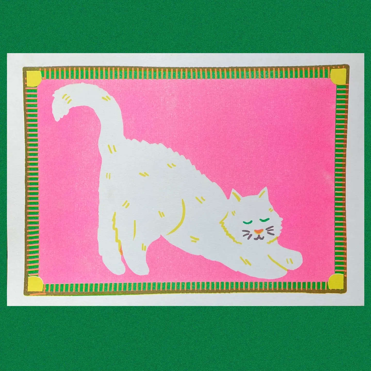 White Cat A4 Riso Print