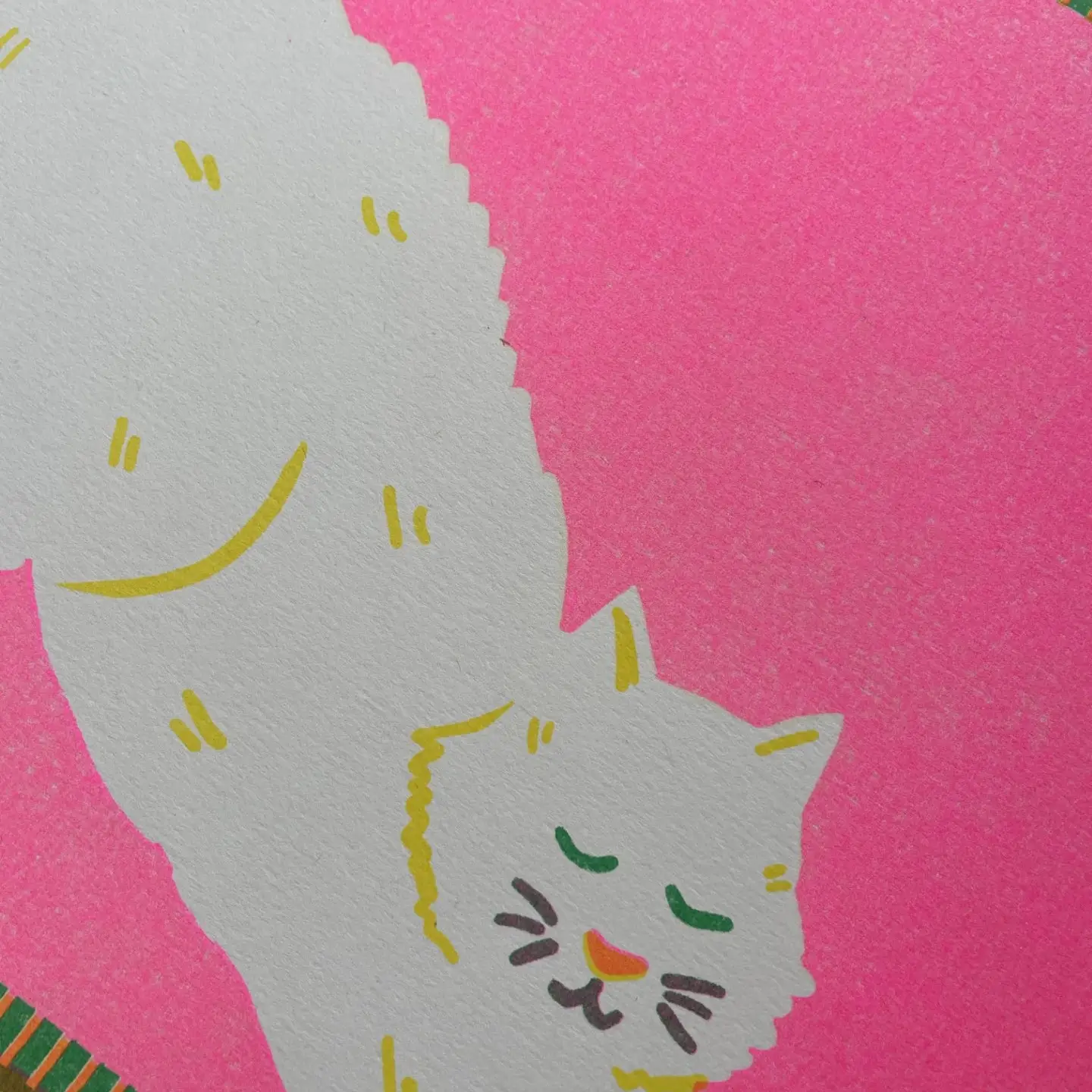 White Cat A4 Riso Print - Image 2