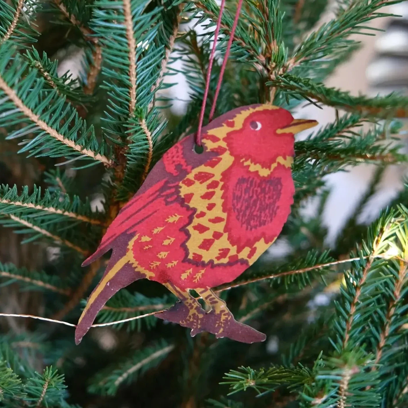 East End Press Wooden Robin Decoration - Image 4