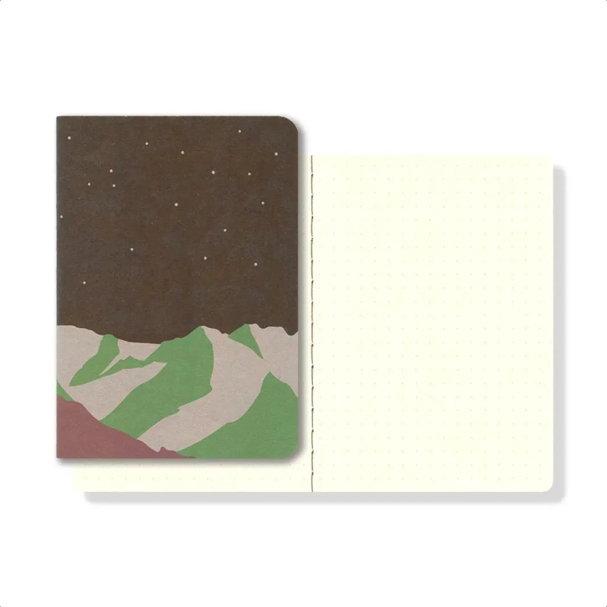 Yamamoto Paper RO-BIKI Mountain Night Small Notebook - Dot Grid - Image 2