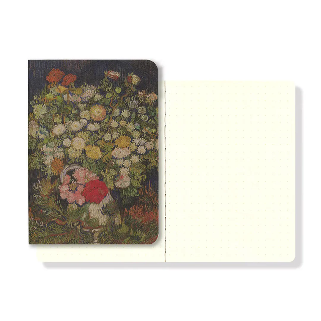 Yamamoto Paper RO-BIKI Museum Series Bouquet Small Notebook - Dot Grid - Image 2