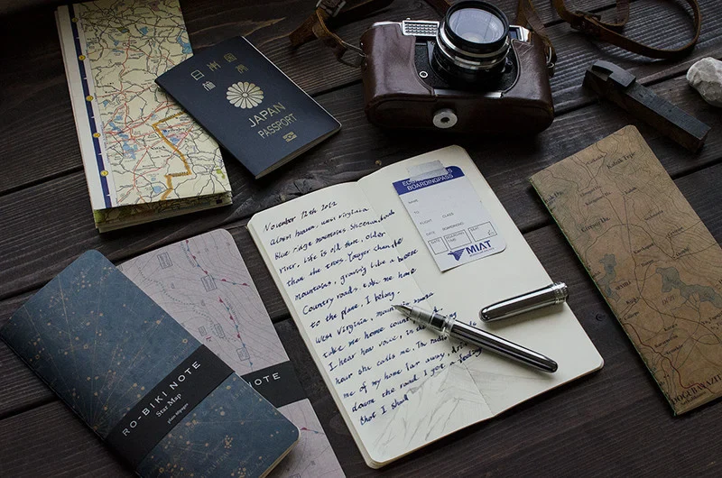 Yamamoto Paper RO-BIKI Topographical Map Notebook - Blank - Image 3