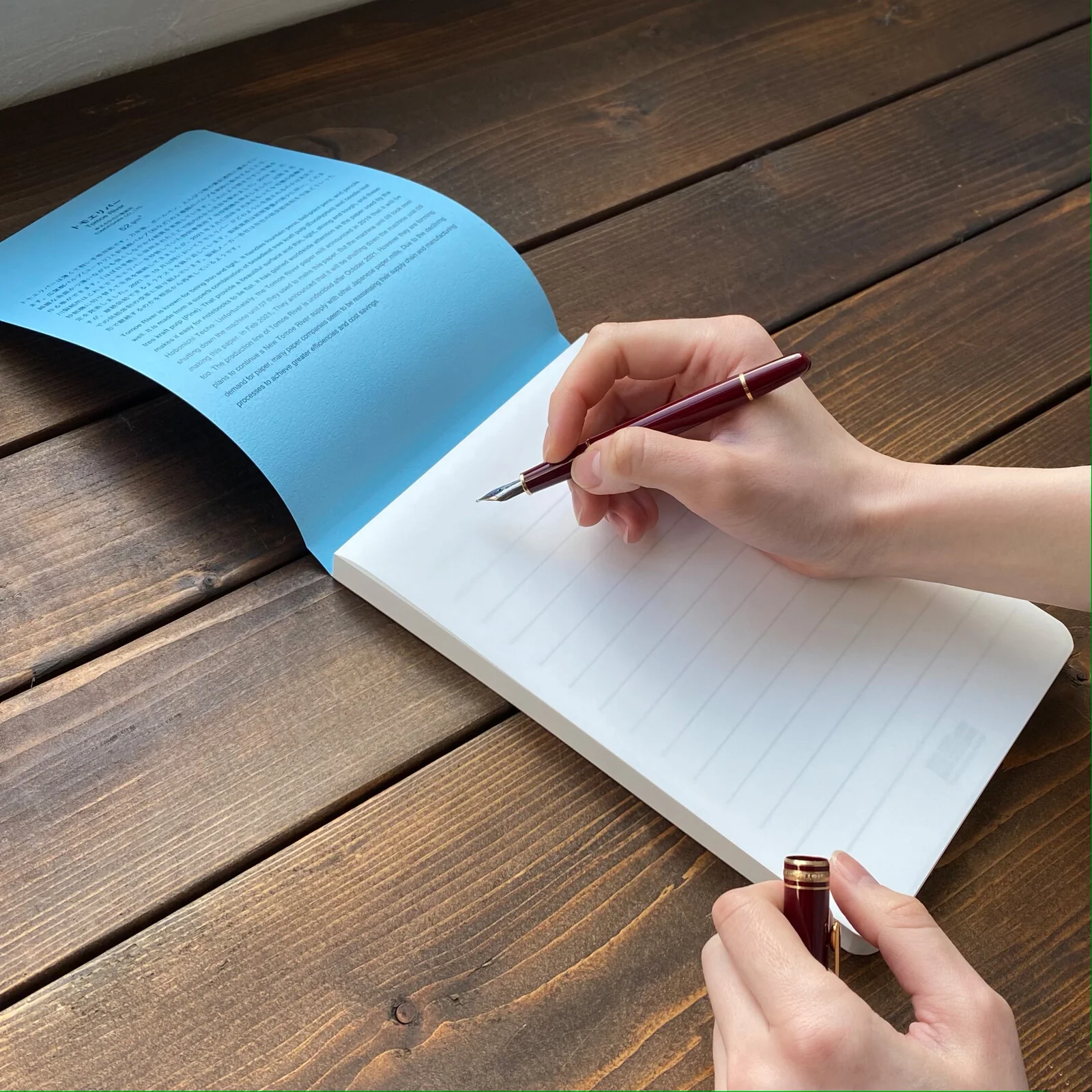 Yamamoto Paper Tomoegawa Tomoe River Writing Pad - 52gsm A5 200 Sheets - Image 2