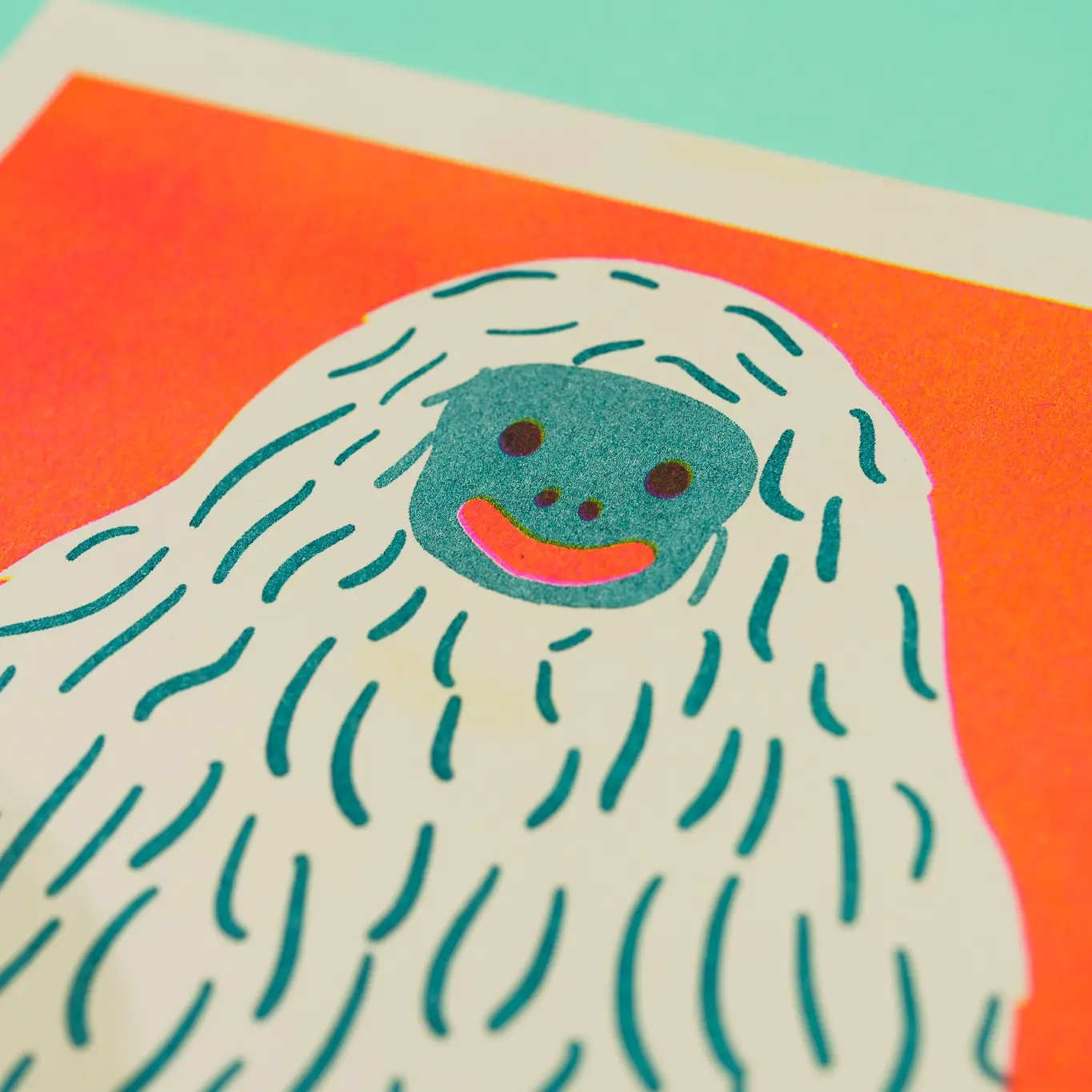 Yeti A4 Riso Print - Image 2