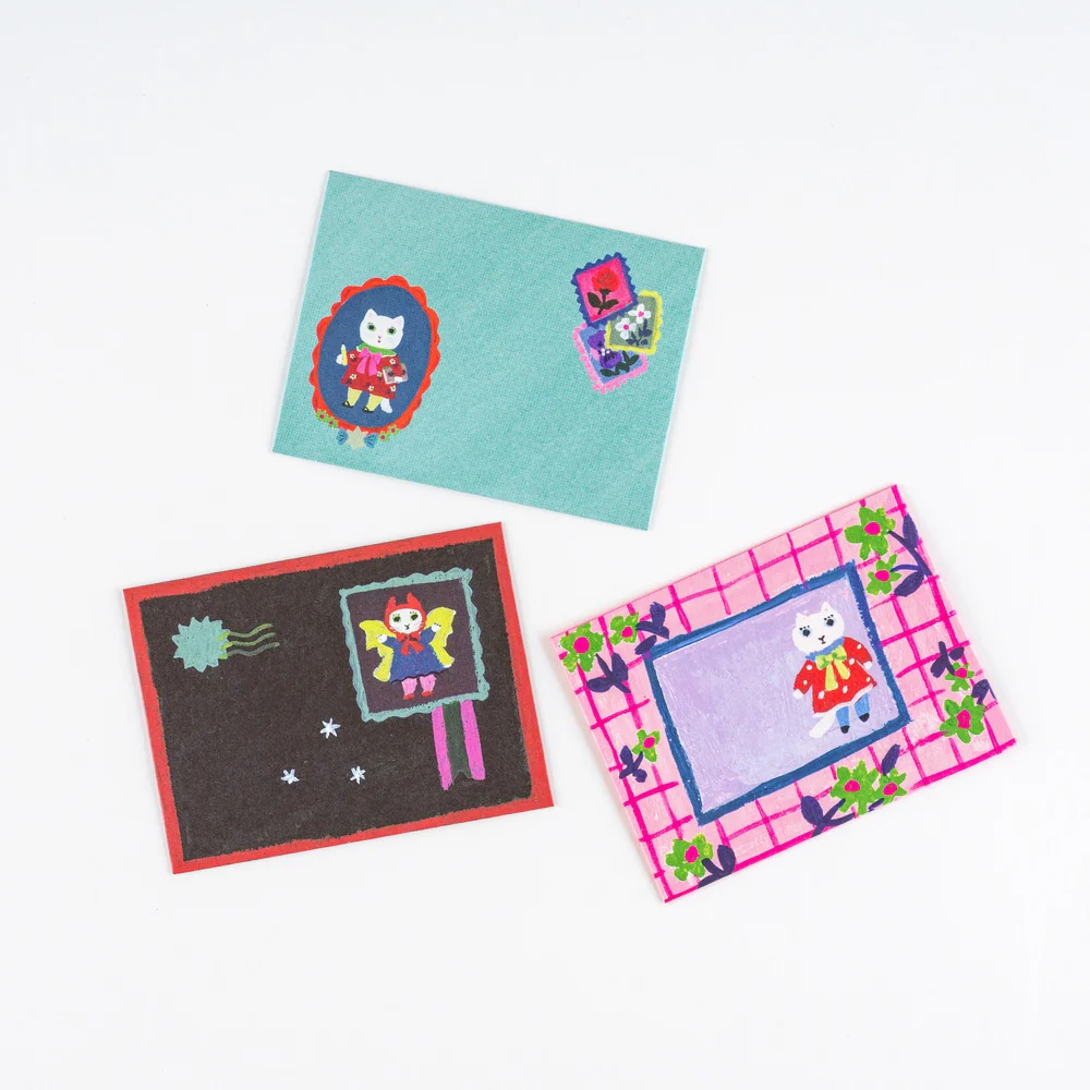 Yumi Kitagishi: White Cat's Mini Letter Set - Image 4