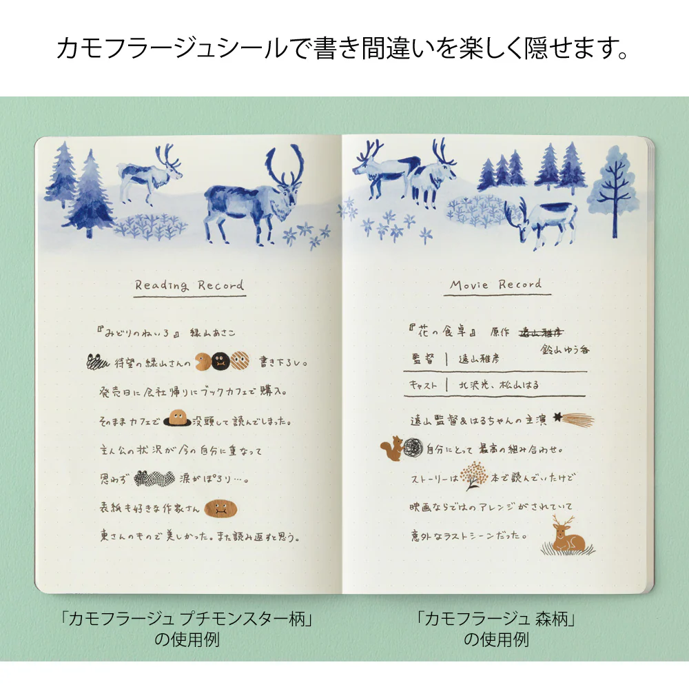 Yuru Log Decoration Sticker 1 Sheet Camouflage Mini Monster - Image 5